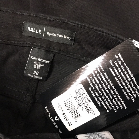 TRUE RELIGION HALLE HIGH RISE SKINNY JEAN NWT - Picture 6 of 6